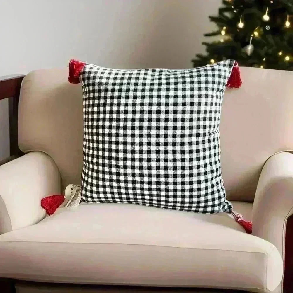 NEW Rae Dunn - Gorgeous JOY TO THE WORLD - Down Filled Accent Christmas Pillow